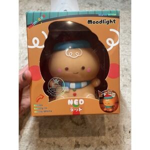 Ned Gingerbread Elf Warm White Christmas Moodlight Nightlight NEW Kids Bedtime‎